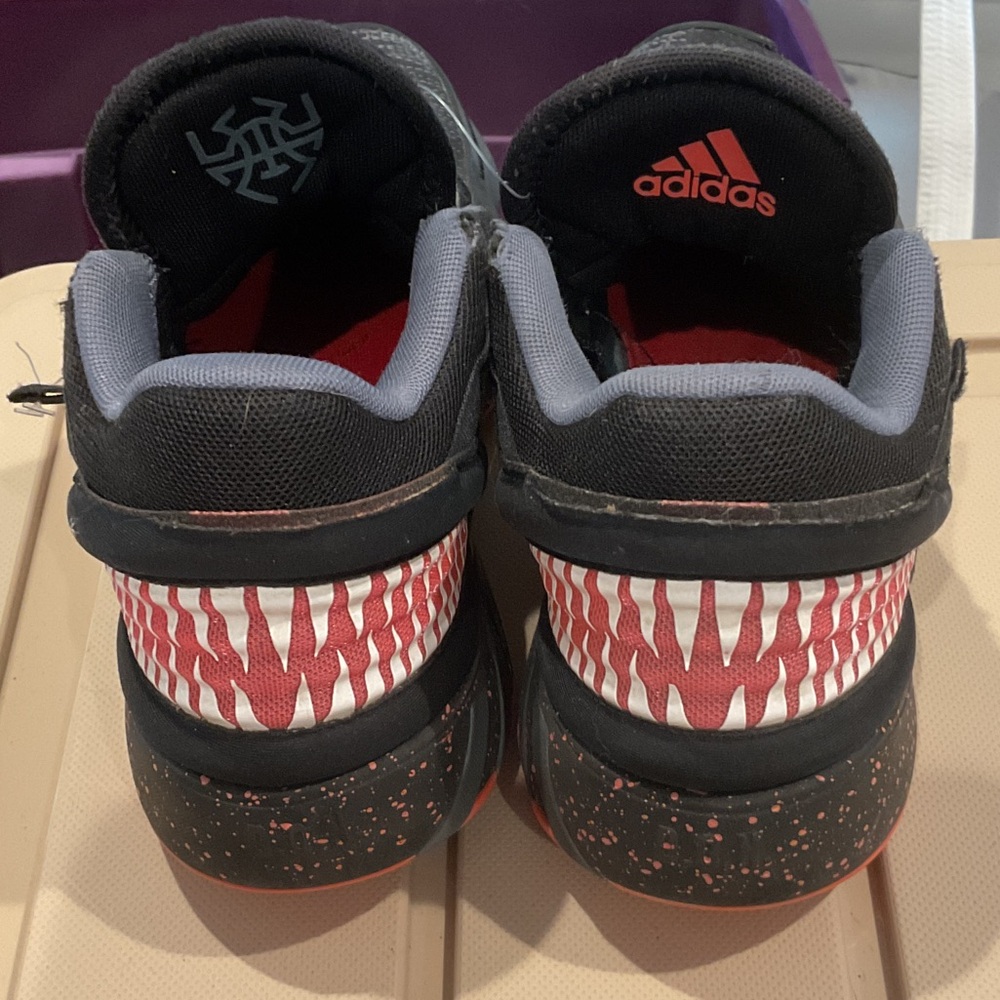 Adidas Kids Black and Red Sneakers